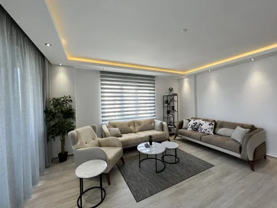 Dzielnica mieszkaniowa Comfortable 2+1 apartment with sea view in Avsallar
