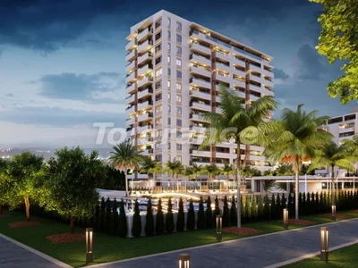 Wohnanlage Apartments 1+1 vom Bauträger in Tece, Mersin mit Pool in Ratenzahlung