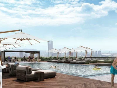 Residential complex New residence with a swimming pool at 300 meters from a metro station, Izmir, Turkey