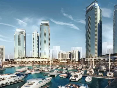 Жилой комплекс Высотная резиденция премиум класса Creek Residences рядом с причалом для яхт, Dubai Creek Harbour, Дубай, ОАЭ