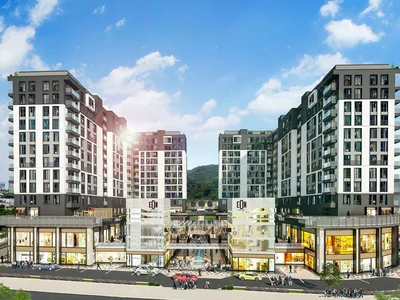 Zespół mieszkaniowy Residence with around-the-clock security and a shopping mall close to the metro station, Istanbul, Turkey