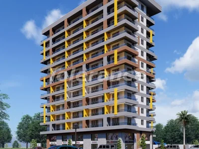 Wohnanlage Moderne Apartments in Mahmutlar von einem zuverlässigen Bauträger mit Ratenzahlung