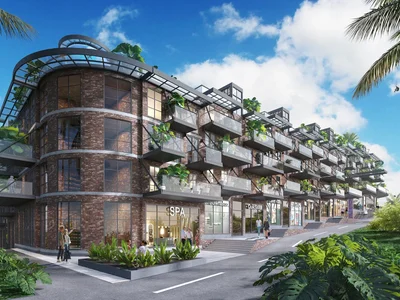 Residential complex New residence with swimming pools, a spa and a panoramic view of the ocean close to Melasti Beach, Bali, Indonesia