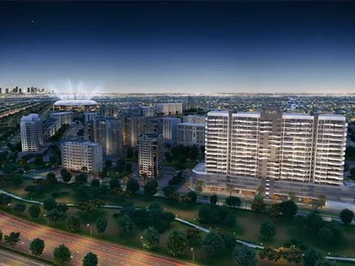 Complexe résidentiel Azizi Grand — new residence by Azizi with swimming pools and gardens close to the golf club in Dubai Sports City