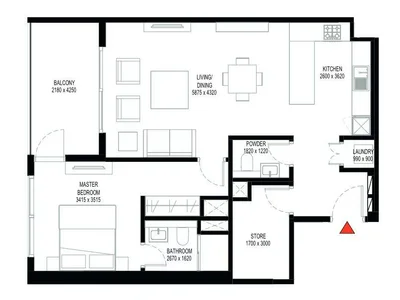 Wohnanlage Creek Vistas Grande — comfortable apartments in a new complex by Sobha with a swimming pool and a gym in Sobha Hartland, Dubai