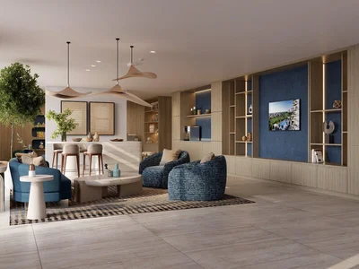 Complejo residencial New ES Golf Verge Residence with a swimming pool, a golf course and a clubhouse, Emaar South, Dubai, UAE