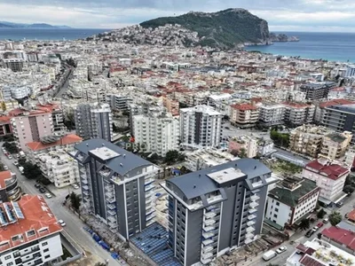 Zespół mieszkaniowy Apartment 1+1 in the center of Alanya in the complex Konak Twin Towers 3 Cleopatra.