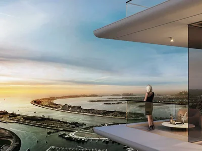 Wohnanlage New high-rise residence Seahaven Tower B with a swimming pool and a health center, Dubai Marina, Dubai, UAE