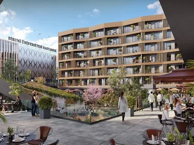 Wohnanlage Two apartments 1+1 & 1+1 in the G-HUB MARGYO complex for Turkish citizenship.