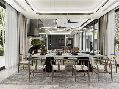 Complejo residencial New complex of villas with swimming pools and lounge areas, Phuket, Thailand