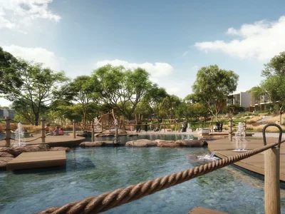 Complexe résidentiel New complex of townhouses Shamsa with swimming pools and a nature reserve, Expo City, Dubai, UAE