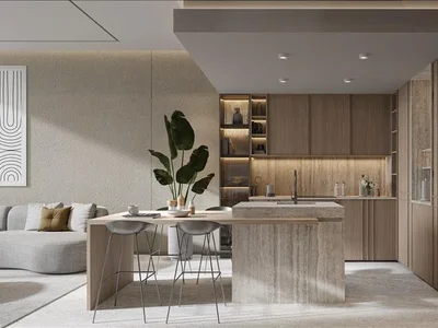 Wohnanlage Apartments in the new residence One Beverly with pools, a mini-golf course in the area with developed infrastructure Arjan-Dubailand, Dubai
