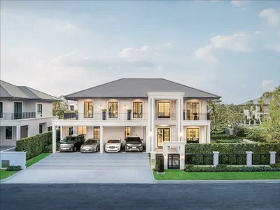 Zespół mieszkaniowy Complex of villas with swimming pools and green areas, Bangkok, Thailand