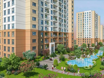 Zespół mieszkaniowy New residence with a swimming pool, green areas and a tennis court, Istanbul, Turkey