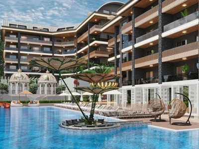 Многоквартирный жилой дом Квартиры на продажу в Алании — всего 30% первоначальный взнос + рассрочка на 36 месяцев!