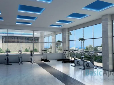 Dzielnica mieszkaniowa Contemporary seafront apartment in Alanya