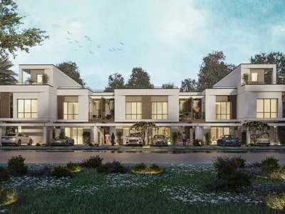 Wohnanlage New complex of townhouses Riverside with a spa center, event areas and a kids' adventure park, Damac Hills, Dubai, UAE