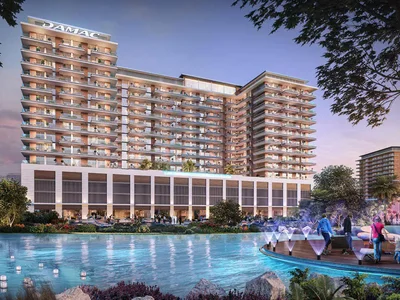 Wohnanlage New project DAMAC Riverside Views with s clubhouse and a kids' adventure park in the prestigious area of Dubai, UAE