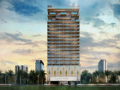 Complexe résidentiel New Sky Living Residence with a swimming pool and a gym, JVC, Dubai, UAE