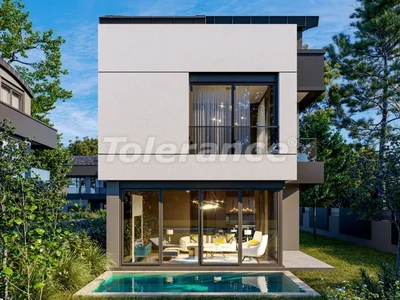 Wieś domków Triplex villas 4+1 in Zümrüt, Konyaaltı, Antalya with the possibility of obtaining Turkish citizenship