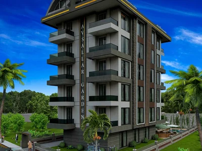 Complexe résidentiel Small residential complex with swimming pool, gym and parking, Avsallar, Turkey