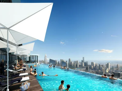 Wohnanlage Apartments with a home theater, in Paramount Tower residential complex with stores and wellness center, Business Bay, Dubai, UAE