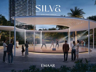Complexe résidentiel New apartments in Silva high-rise complex, Dubai Creek Harbour area, UAE