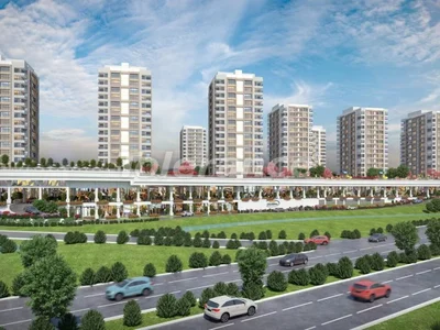 Wohnanlage Bezugsfertige Apartments 1+1, 2+1, 3+1 und 4+1 in Çekmeköy, Istanbul, in einer Anlage mit reichhaltiger Infrastruktur