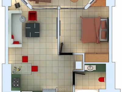 Wohnviertel Lideal appartement 2 pieces en bord de mer a ashdod