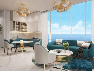 Zespół mieszkaniowy New high-rise residence Oceanz with a swimming pool, a spa center and a business center, Maritime City, Dubai, UAE