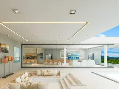 Zespół mieszkaniowy New complex of furnished villas with swimming pools and panoramic views, close to Chaweng nightlife, Samui, Thailand