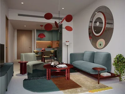 Wohnanlage New high-rise residence The Edge with swimming pools and a panoramic view close to the places of interest, Business Bay, Dubai, UAE