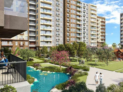 Zespół mieszkaniowy New large residence with swimming pools and green areas close to the center of Antalya, Turkey