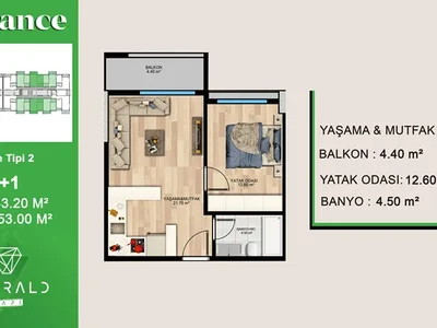 Жилой квартал Апартаменты со скидкой 20% в комплексе в Emerald Elegance рядом с морем.