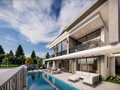 Wohnanlage New complex of furnished villas with a swimming pool and a spa at 250 meters from the promenade, Fethiye, Turkey