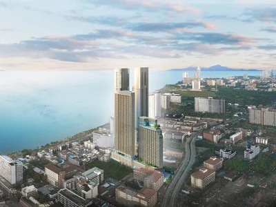 Wohnanlage Elite high-rise complex with first-class infrastructure near the beach in Jomtien, Thailand