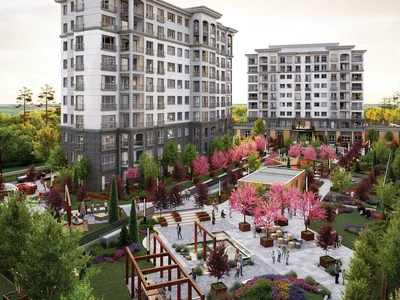 Wohnanlage New residence with a swimming pool and greena reas near metro stations and highways, Istanbul, Turkey