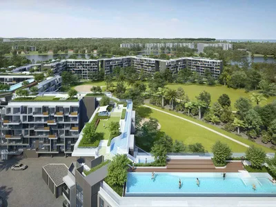 Complejo residencial Residence with a swimming pool and lounge areas in a luxury area, near a golf course, Phuket, Thailand
