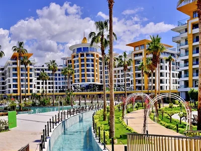 Жилой комплекс Меблированная квартира в комплексе AZURA WORLD в Алании.