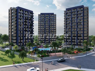 Complexe résidentiel Appartements du promoteur 1+1, 2+1 à Tece, Mersin avec piscine