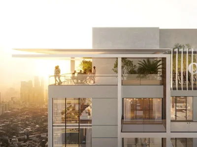 Zespół mieszkaniowy New 1WOOD Residence 2 with swimming pools and a clubhouse close to the key landmarks, JVC, Dubai, UAE