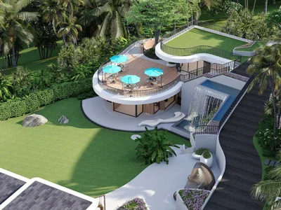 Zespół mieszkaniowy Villas with private pools, large terraces and lounge areas, Chaweng Noi, Koh Samui, Thailand