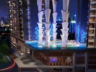 Wohnanlage New high-rise premium residential complex at 500 meters from Jomtien Beach, Pattaya, Thailand