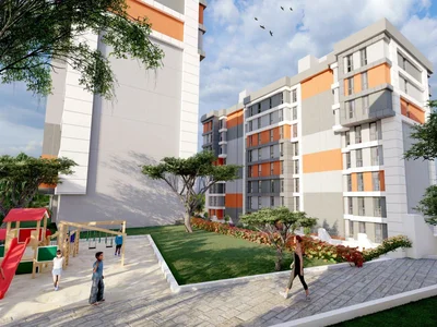 Wohnanlage New residence with parks and a swimming pool close to a metro station, Istanbul, Turkey