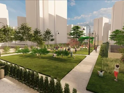 Zespół mieszkaniowy New residence with a lounge area near a metro station, Istanbul, Turkey
