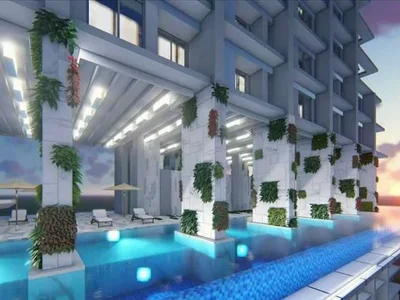 Wohnanlage Luxury high-rise residence with a water park, a hotel and restaurants, Pattaya, Thailand