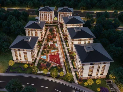 Wohnanlage New residence with swimming pool in the center of Istanbul, Turkey