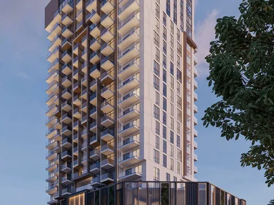 Complexe résidentiel New premium residence Q Gardens Loft 2 with swimming pools and a garden in the central area of JVC, Dubai, UAE