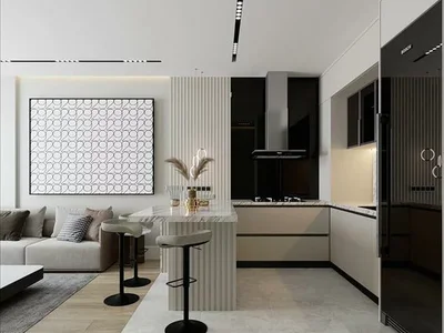 Zespół mieszkaniowy Low-rise residence with a shopping mall and a hotel near a highway and a metro station, Istanbul, Turkey