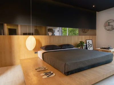 Complejo residencial Modern apartments and villas with swimming pools and Japanese Zen garden, Bang Tao, Phuket, Thailand